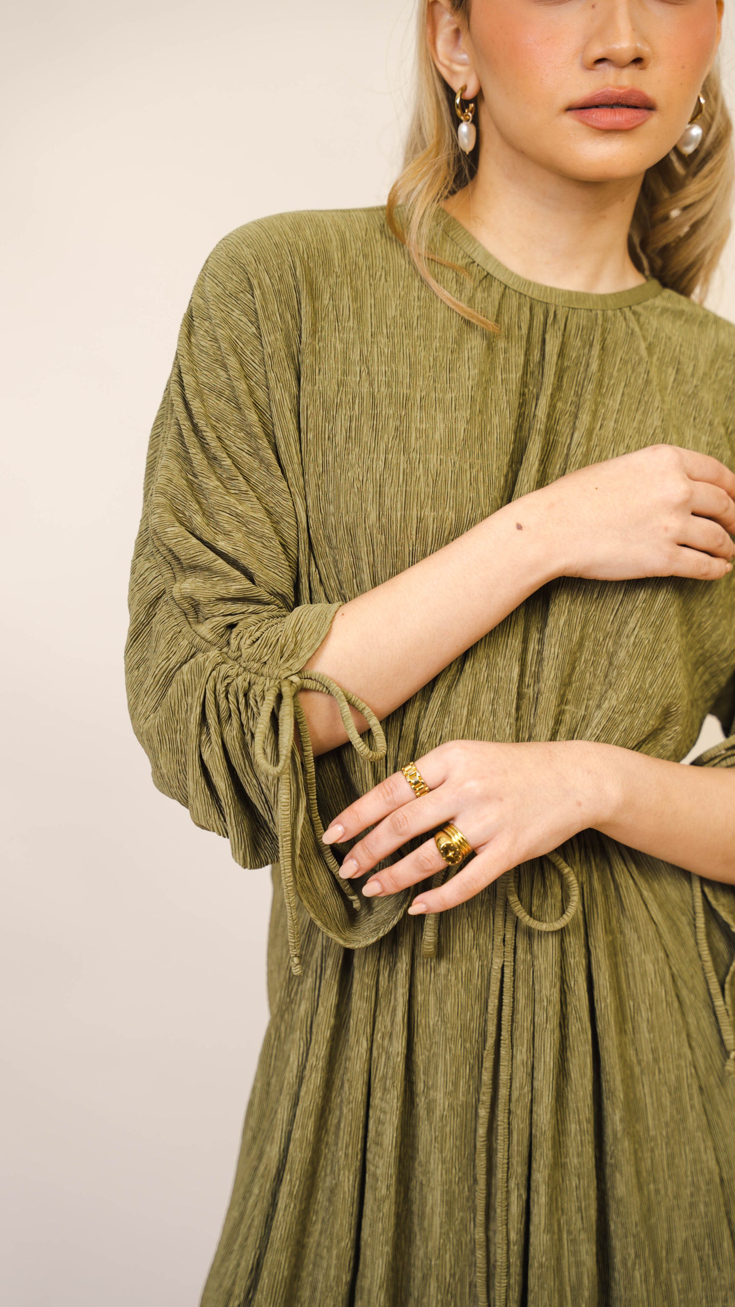 Thalia Dress in Olive
