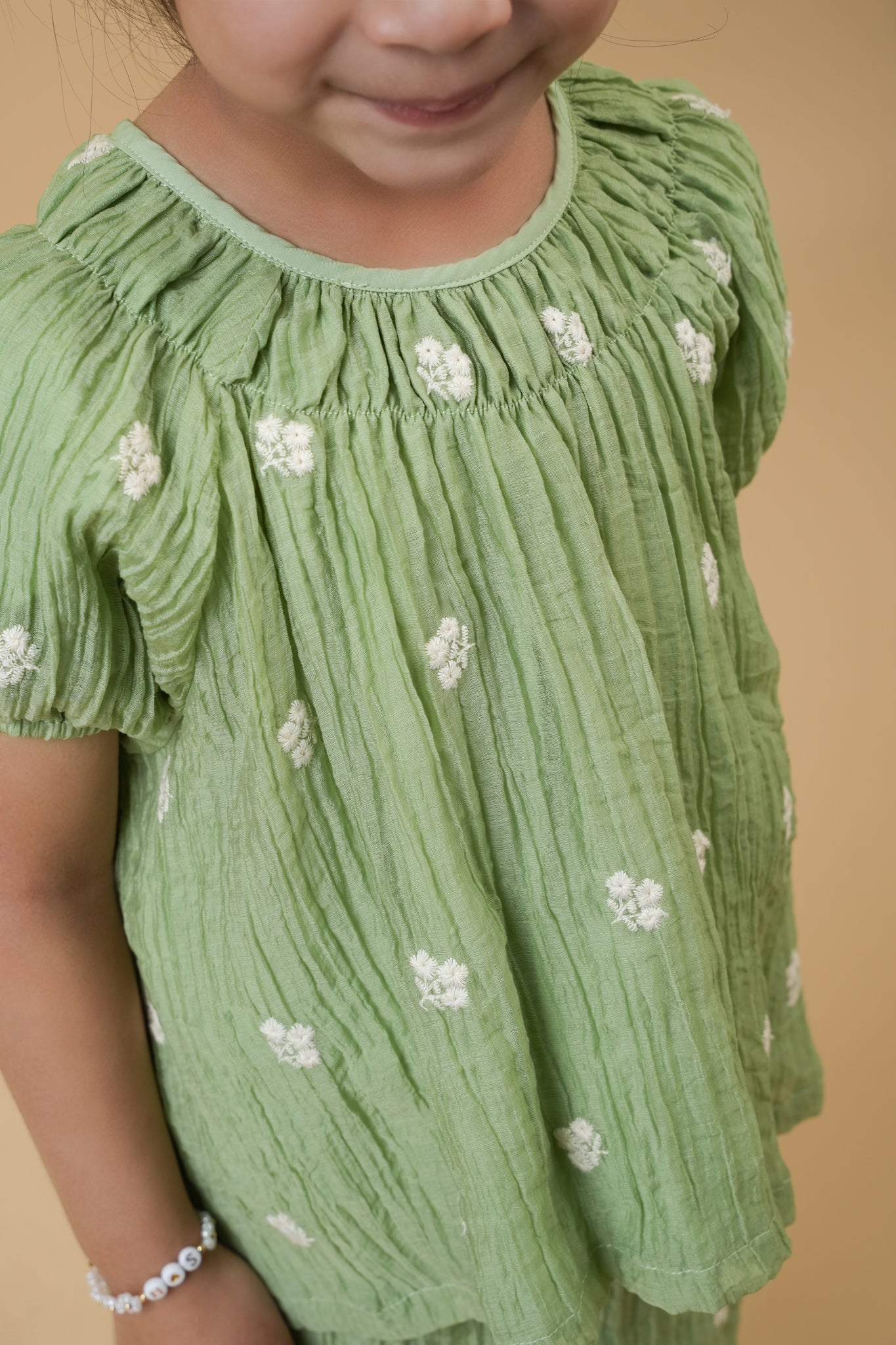 Ayra kids modern kurung in Mint Green