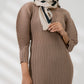 Zily Dress in Brown