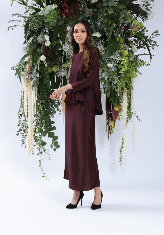 Naezily Modern Baju Kurung - Two Piece Top & Skirt