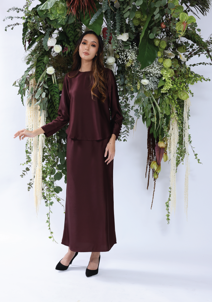 Naezily Modern Baju Kurung - Two Piece Top & Skirt