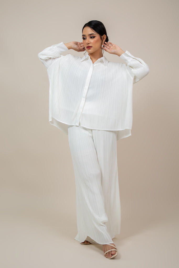 Jackie Set in Pearl White