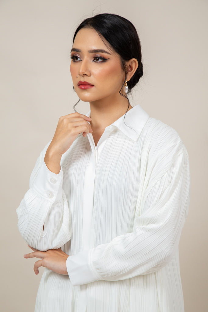 Jackie Set in Pearl White