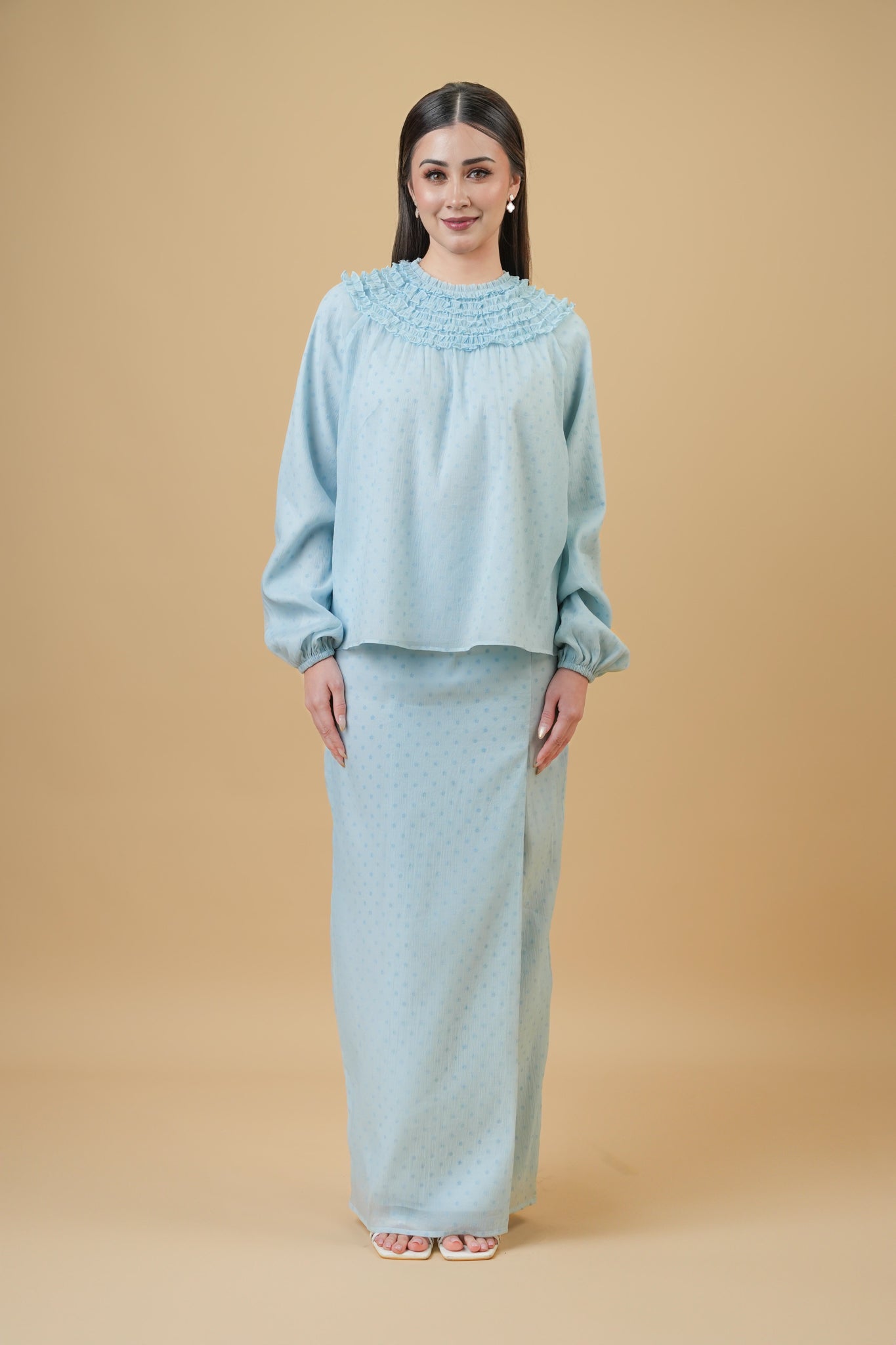 Yang Kurung in Sky Blue