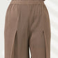 Farah Pleated Pants in Brown